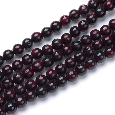 Blood Stone Round Beads 6mm
